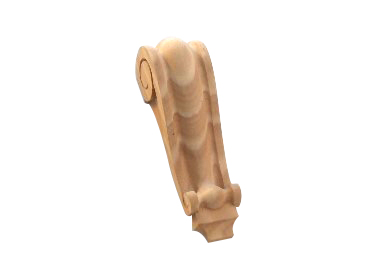 Medium Hand Carved Pine Corbel Tapered #22 - Click Image to Close